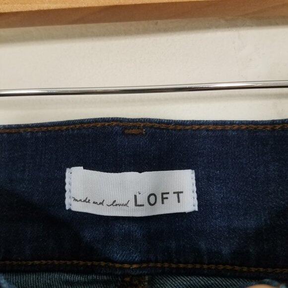 LOFT High Waist Skinny Stretch Jeans Blue Size 24/00 - Picture 4 of 8